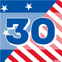 30 States & Territories  Visited Badge