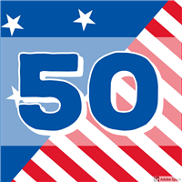 50 States & Territories Visited Badge